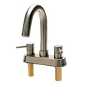 Alfi Brand Brushed Nickel Two-Handle 4'' Centerset Bathroom Faucet AB1400-BN